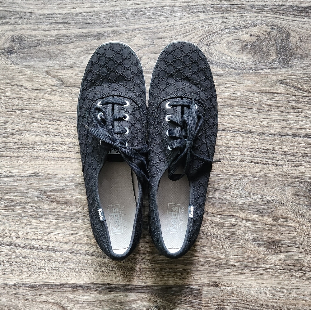 Keds Shoes Black Eyelet
